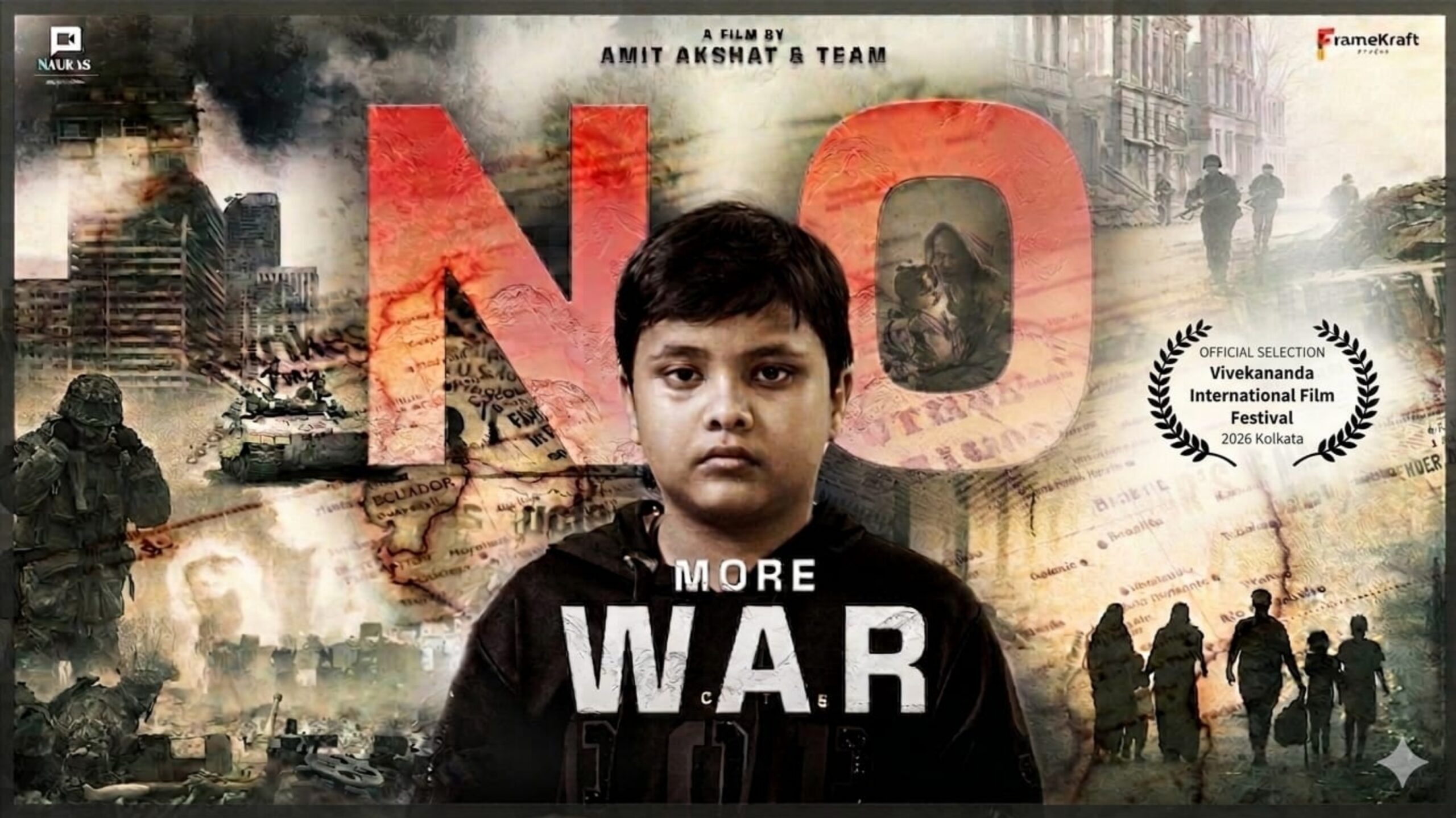 No More War ने अंतरराष्ट्रीय मंचों पर लहराया परचम, कोलकाता और श्रीलंका फिल्म फेस्टिवल के लिए चयनित